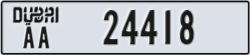 dubai - code - AA - number -24418