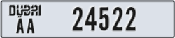 dubai - code - AA - number -24522