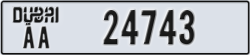 dubai - code - AA - number -24743