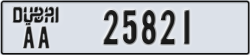 dubai - code - AA - number -25821