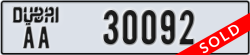 dubai - code - AA - number -30092