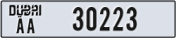 dubai - code - AA - number -30144