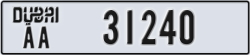 dubai - code - AA - number -31161