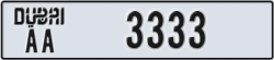 dubai - code - AA - number -3254