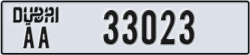 dubai - code - AA - number -33023