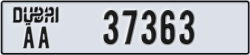 dubai - code - AA - number -37363