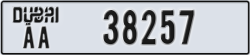 dubai - code - AA - number -38257