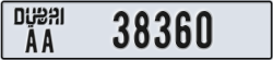 dubai - code - AA - number -38360