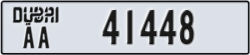 dubai - code - AA - number -41448