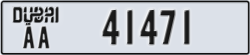 dubai - code - AA - number -41471