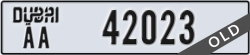 dubai - code - AA - number -42023