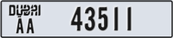 dubai - code - AA - number -43511