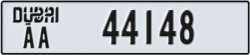 dubai - code - AA - number -44148