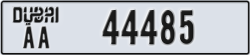 dubai - code - AA - number -44485