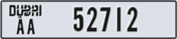 dubai - code - AA - number -52712