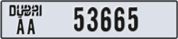 dubai - code - AA - number -53665