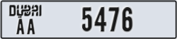dubai - code - AA - number -5476