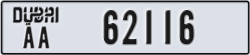 dubai - code - AA - number -62037
