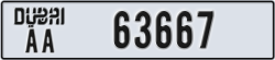 dubai - code - AA - number -63588