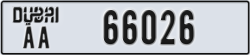 dubai - code - AA - number -65947