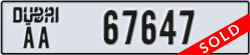 dubai - code - AA - number -67647