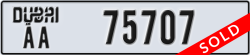 dubai - code - AA - number -75707