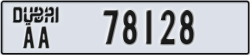 dubai - code - AA - number -78128