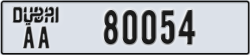 dubai - code - AA - number -80054