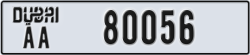 dubai - code - AA - number -80056