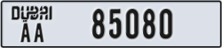 dubai - code - AA - number -85080