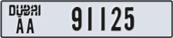 dubai - code - AA - number -91125