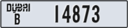 dubai - code - B - number -14873