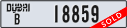 dubai - code - B - number -18859