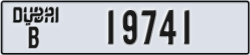 dubai - code - B - number -19741
