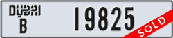 dubai - code - B - number -19825