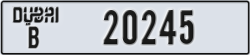 dubai - code - B - number -20245
