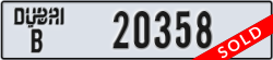 dubai - code - B - number -20358