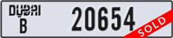 dubai - code - B - number -20654