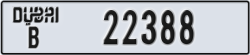 dubai - code - B - number -22309