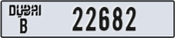 dubai - code - B - number -22682