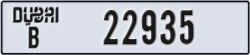 dubai - code - B - number -22935