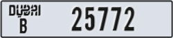 dubai - code - B - number -25772
