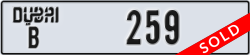 dubai - code - B - number -259