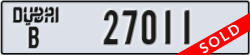 dubai - code - B - number -27011