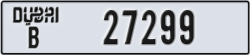 dubai - code - B - number -27299