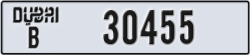 dubai - code - B - number -30455