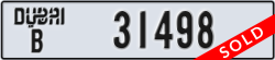 dubai - code - B - number -31498