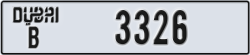 dubai - code - B - number -3326