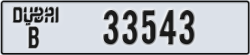 dubai - code - B - number -33543