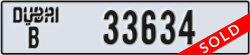 dubai - code - B - number -33634